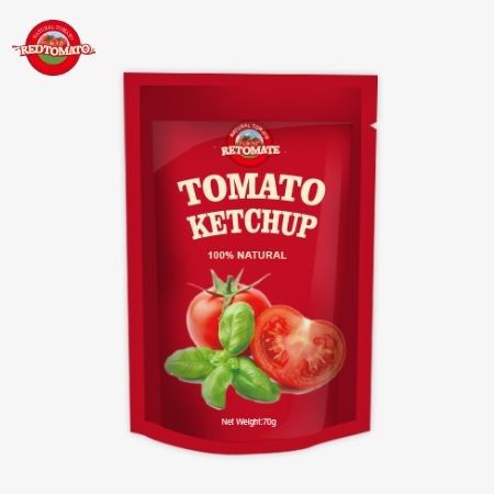 Ofrecemos convenientes bolsas de 70 gramos de ketchup que cumplen con los estándares internacionales disponibles a precios de fábrica
