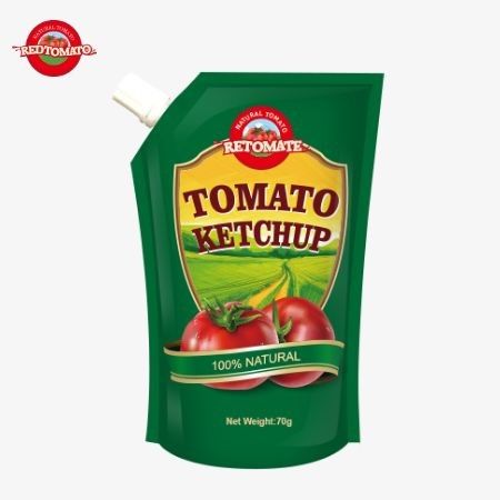 Disponible a precios de fábrica, nuestras convenientes bolsas de 70g de ketchup cumplen con los estándares internacionales