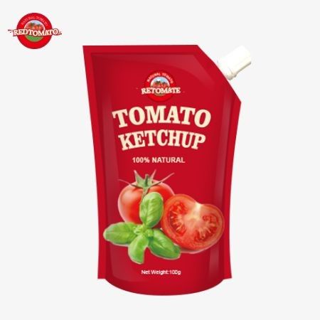 OEM China Precio de fábrica Salsa de sumersión Bolso de ketchup 100g dulce y agrio Condimento natural puro