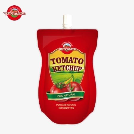 OEM China Precio de fábrica 100g Sachet de ketchup natural dulce y agrio Estándares HACCP
