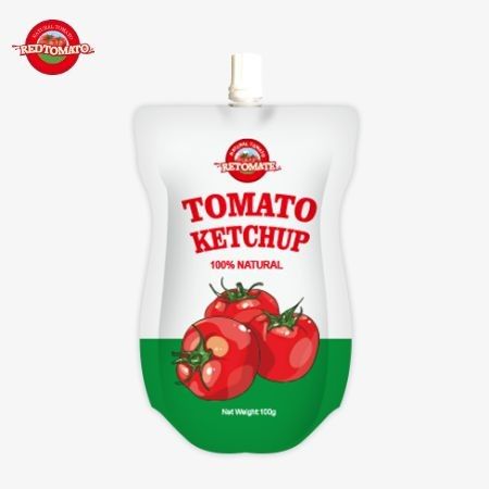 OEM China Precio de fábrica 100g Sachet de ketchup natural dulce y agrio, estándares HACCP FDA