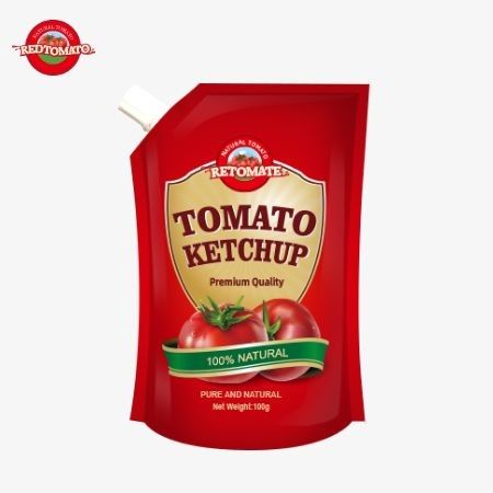 Saquetas OEM de 140g de ketchup que cumplen con las normas internacionales y se ofrecen a precios de fábrica