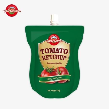 Ofrecemos bolsas de ketchup de 140 gramos que cumplen con los estándares internacionales proporcionan comodidad y están disponibles a precios de fábrica