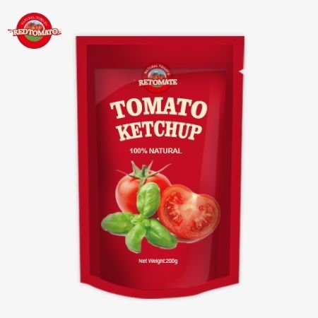 OEM 200g Sachet Ketchup, sabor natural puro perfecto para el precio de fábrica de China