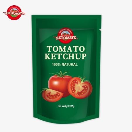 OEM 200g Sachet Ketchup sabor natural puro perfecto para China precio de fábrica