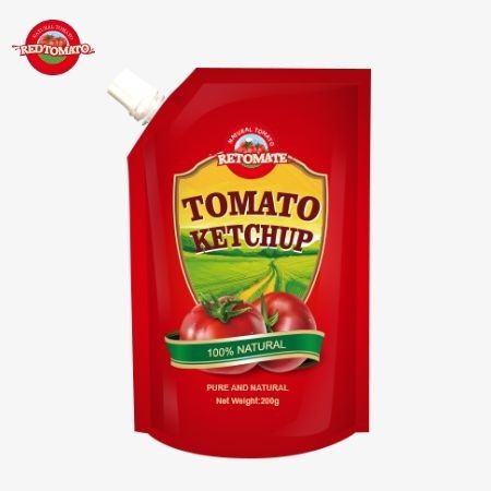 OEM 200g Sachet Ketchup con sabor natural puro, perfecto para el precio de fábrica de China