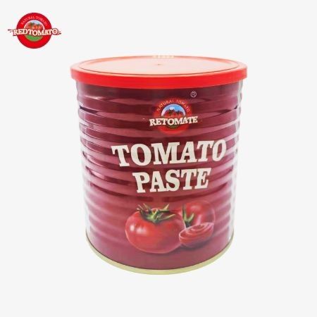 Retomate de marca propia 800g Pasta de tomate enlatada Brix28-30% Proporcionar marca y diseño de embalaje