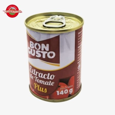 Pasta de tomate enlatada BONCUSTO Marca 140g Brix22-24% Proporcionar Diseño de Marca y Embalaje