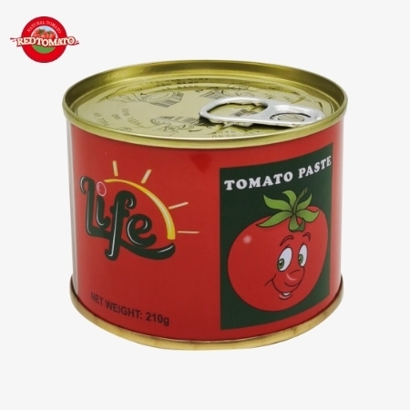 PASTA DE TOMATE EN CONSERVA LIFE 70g Con Brix 28–30% Proporcionar Diseño de Marca y Empaque