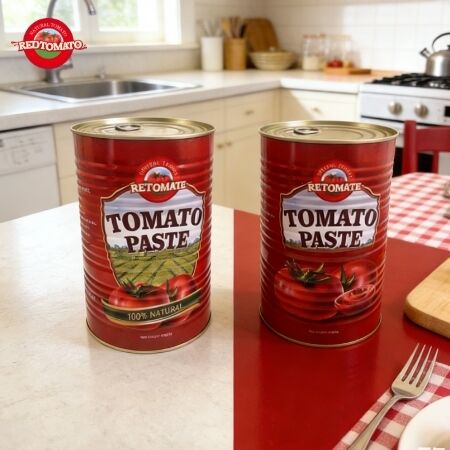 Pasta de tomate RETOMATO de alta calidad con 4500 g envasado a granel 28-30 Brix Tipo de envasado