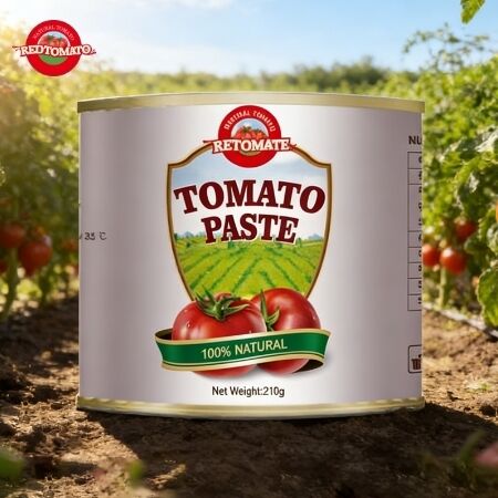 210g Pasta de Tomate en Lata - Cumple con los Estándares Globales de Producción ISO HACCP BRC FDA