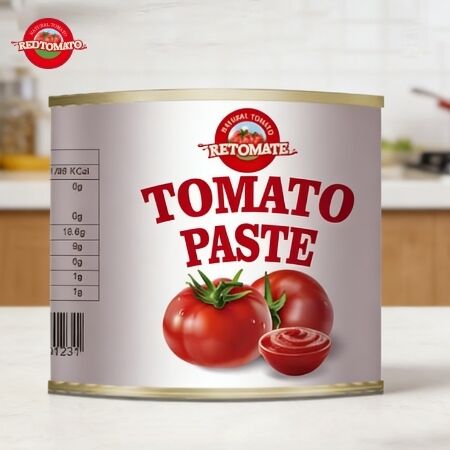 210g de pasta de tomate enlatada cumple con las normas de seguridad alimentaria reconocidas mundialmente FDA ISO HACCP BRC