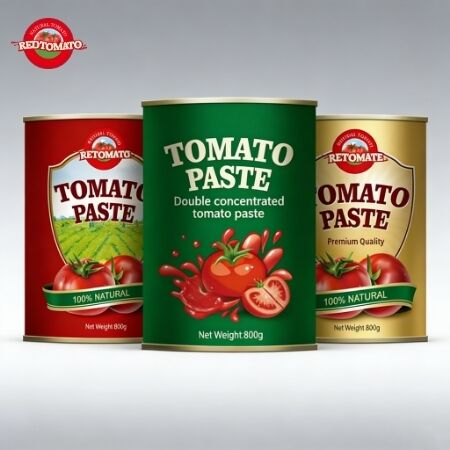 Nuestra pasta de tomate enlatada de 800 g cumple con los estándares de calidad globales establecidos por ISO, HACCP, BRC y la FDA