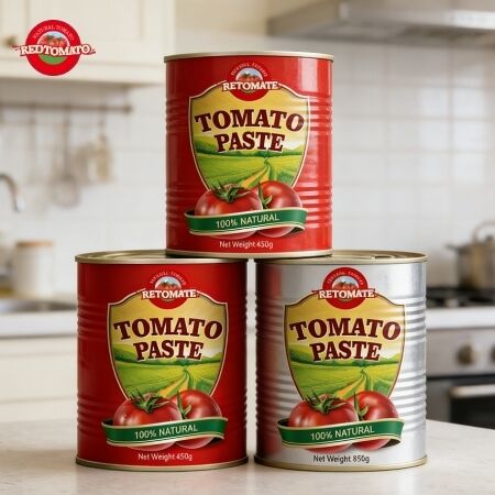 Pasta de tomate doble concentrada sin aditivos en latas de fácil apertura de 850g para catering