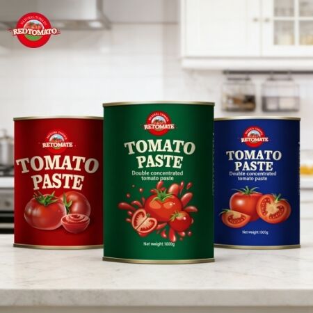 Pasta de tomate enlatada de alta calidad de 1000 g con concentración triple y certificación ISO, HACCP, BRC, FDA