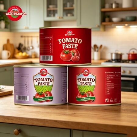 Pasta de tomate enlatada certificada Halal de 2200 g con 28-30% de Brix para cocina musulmana africana