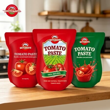 56g Pasta de Tomate Agridulce en Sachet con 30%-100% de Pureza en Bolsa Autoportante