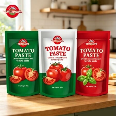 Pasta de tomate de 100 g de primera calidad con concentración triple y certificación ISO, HACCP, BRC, FDA