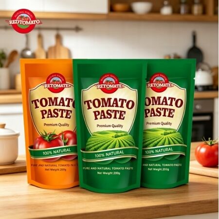 200 g de pasta de tomate en bolsita con concentración triple cumple con las normas ISO, HACCP y BRC