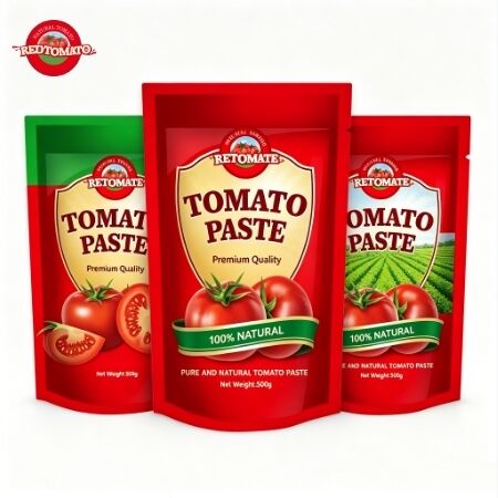 500 g de pasta de tomate en bolsita stand-up con triple concentración y sabor agridulce