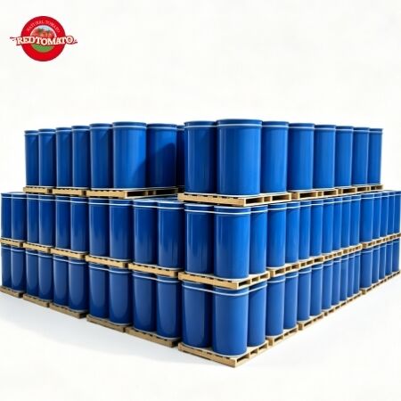 Pasta de tomate New Harvest Cold Break 36-38% Brix Triple concentrado 100% puro Xinjiang Drum Pack