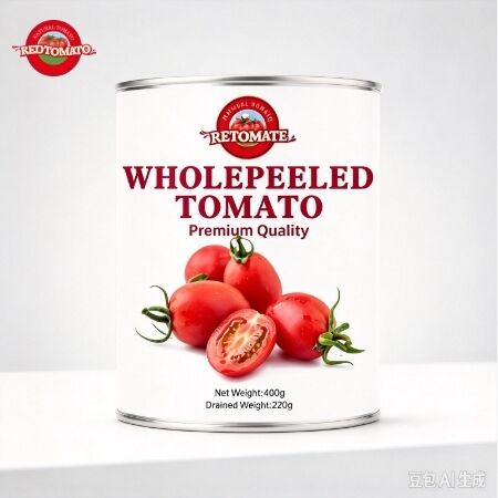 400g Organic Whole Peeled Tomatoes Certified Organic Tin Can European Premium Market