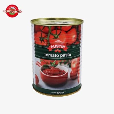 Fácil de abrir tapa puede pasta de tomate 140g por lata pasta de tomate rojo