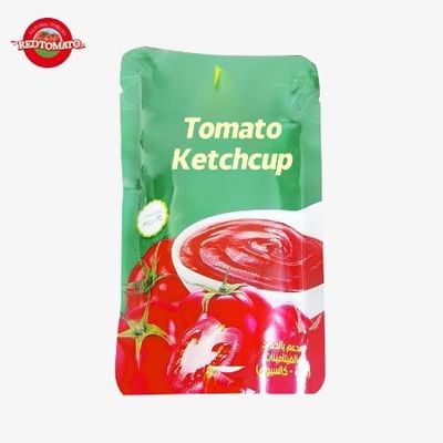 Saco de ketchup dulce y agrio