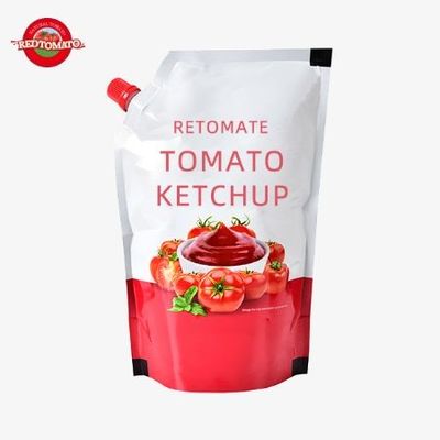 Sachet de tomate natural puro, conveniente bolso de ketchup de 1100 gramos dulce y agrio