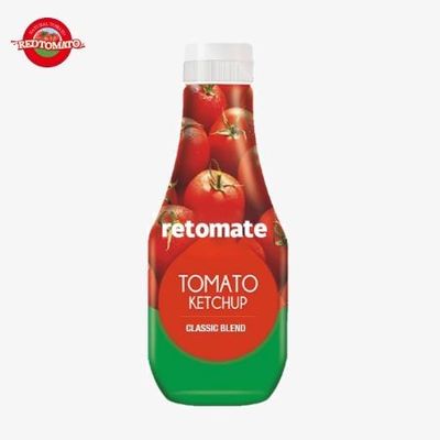 320 gramos de botella de ketchup de tomate, el mejor condimento para cualquier ocasión.