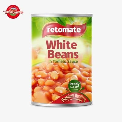 800 g de frijoles blancos enlatados sabor natural puro sabor salado Certificado ISO