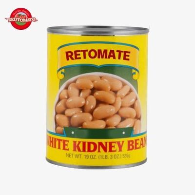 Comodidad enlatada de frijoles blancos en salmuera 800g Alimento nutritivo