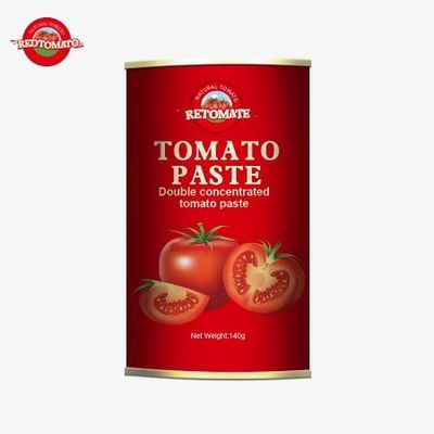 140 g de pasta de tomate enlatada con certificación ISO excepcionalmente conveniente y mejorada