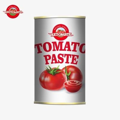 FDA Easy Open Lid Introducción mejorada de calidad superior de pasta de tomate enlatada de 140 g