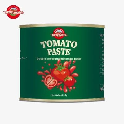 La pasta de tomate de 210 gramos cumple constantemente con la calidad internacional ISO HACCP BRC y FDA