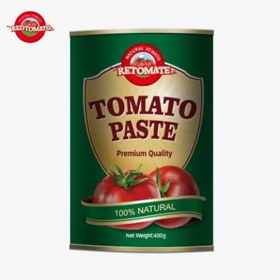 400g de pasta de tomate cumple con las estrictas normas internacionales de seguridad alimentaria
