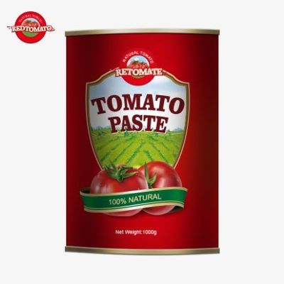 Fabricante de pasta de tomate enlatada de 1000g de alta calidad que ofrece servicios OEM