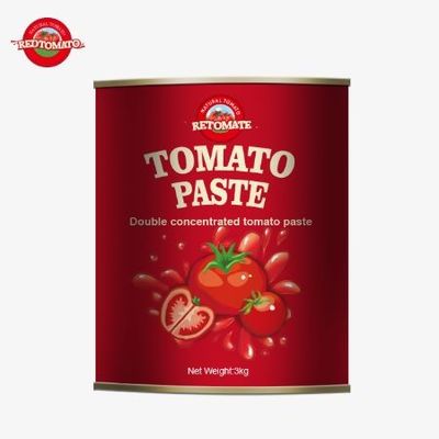 Nuestra pasta de tomate enlatada de 3 kg cumple con los estándares de producción establecidos por ISO HACCP BRC y FDA
