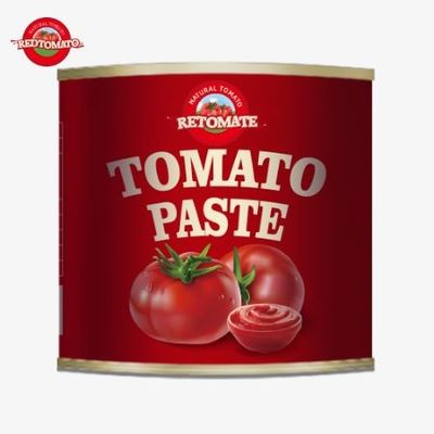 4500g de pasta de tomate enlatada cumple con las normas ISO HACCP y BRC, así como con las normas de producción de la FDA