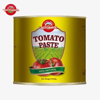 Nuevo para 2024: Introducción de 4,5 kg de pasta de tomate orgánica aseptica fácilmente abierta con una concentración doble de 28-30% de Brix