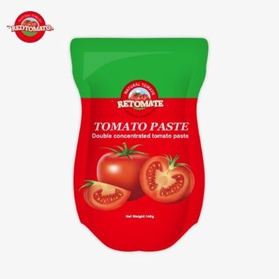140g de pasta de tomate agrio y dulce, disponible en un 22% a 30% de pureza