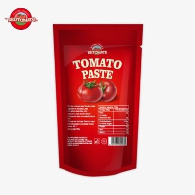 Pasta de tomate ISO 227g Concentración doble de pasta de tomate con una pureza que oscila entre el 30% y el 100%