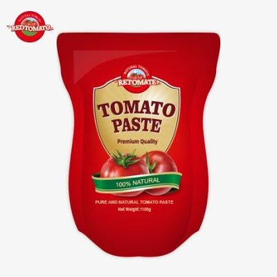 1100g de pasta de tomate cumple con las normas ISO HACCP y BRC para el cumplimiento de los precios de fábrica