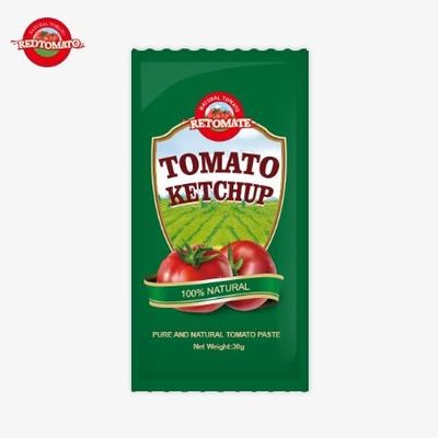 Tomate en bolsas pequeñas 30g sabor dulce y agrio sabor natural puro ISO HACCP BRC FDAl estándares
