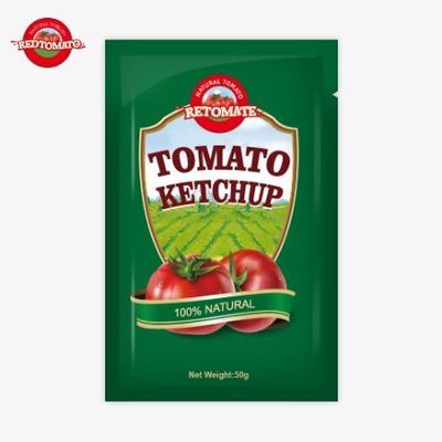 OEM Premium 50g Bolsa pequeña de ketchup con precio de fábrica China Ventas directas de fábrica