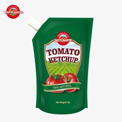 Ofrecemos bolsas de ketchup a precio de fábrica de 70 gramos que cumplen con los estándares internacionales