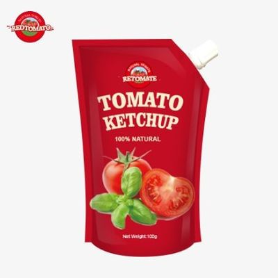OEM China Precio de fábrica Salsa de sumersión Bolso de ketchup 100g dulce y agrio Condimento natural puro