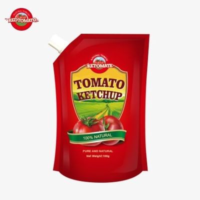 Saquetas de ketchup de 140 g OEM que cumplen con las normas internacionales a precios de fábrica