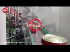 Pasta de tomate de marca propia Retomate 4500g enlatada con un Brix de 28-30% en producción