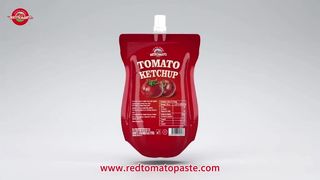 Precio directo de fábrica de salsa de tomate en bolsita premium de 100 g